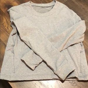 Lululemon crew neck cutout sweatshirt